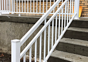 rampes en aluminium blanc
